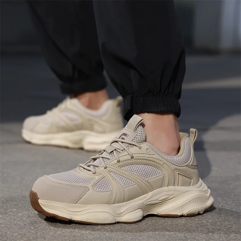 Summer Breathable Shock Absorption Work Protection Function Shoes Steel Toe Anti Smashing Anti Piercing Construction Boots