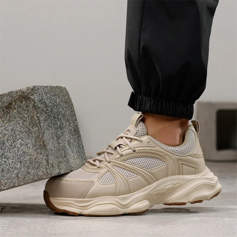 Summer Breathable Shock Absorption Work Protection Function Shoes Steel Toe Anti Smashing Anti Piercing Construction Boots