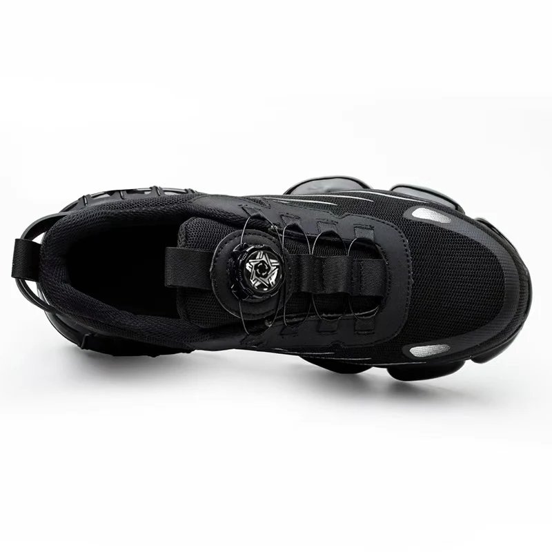 Men's Safety Shoes Protection And Elastic Safety Boots Fashionable Casual Shoes Breathable Odor Protection Men's Work Shoes