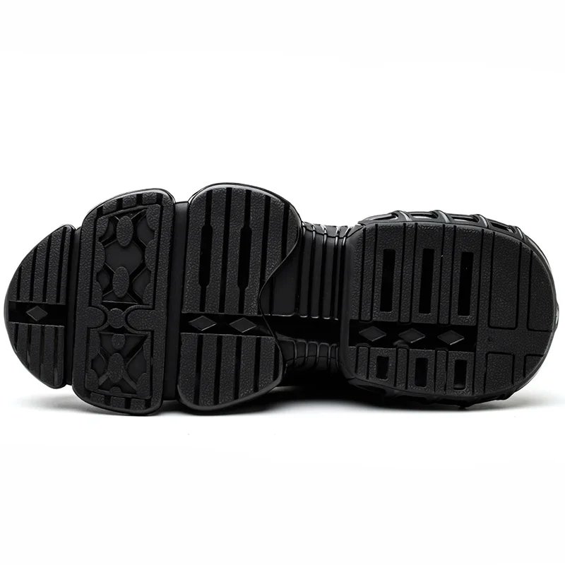 Men's Safety Shoes Protection And Elastic Safety Boots Fashionable Casual Shoes Breathable Odor Protection Men's Work Shoes