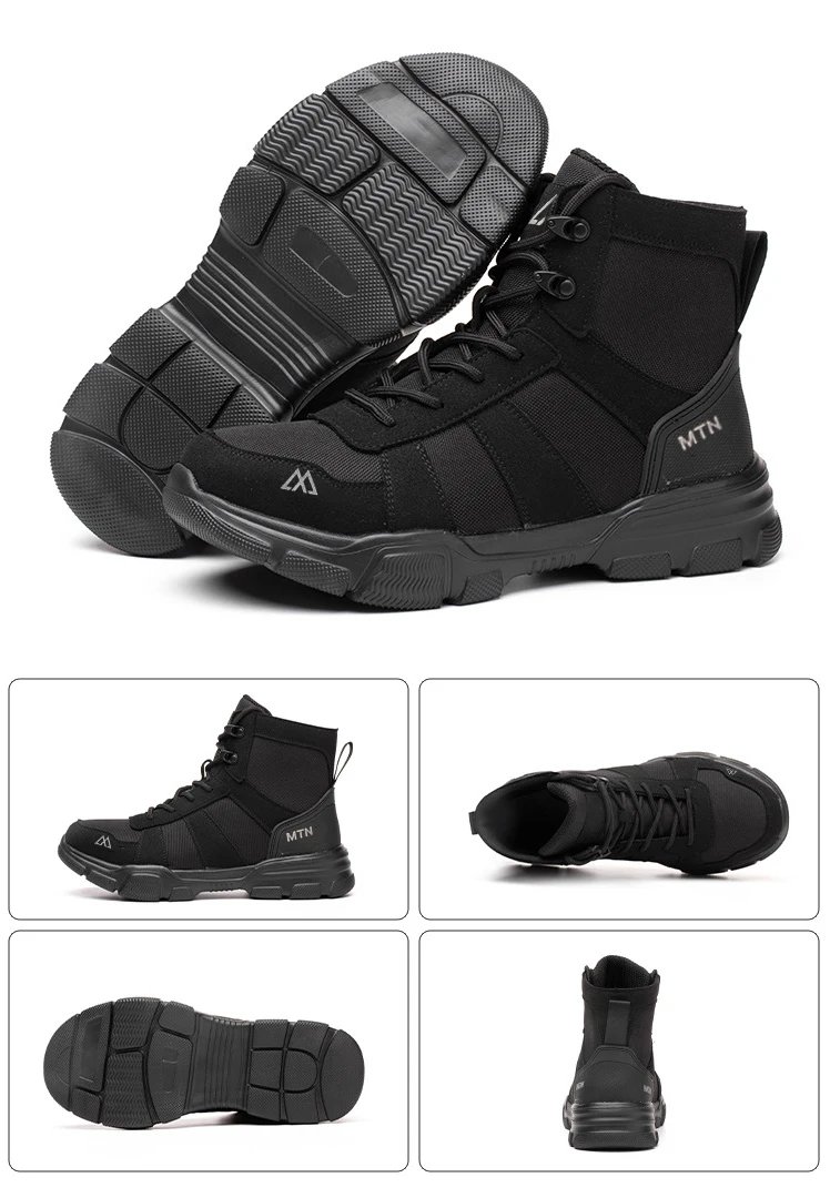 Light Breathable Protection Safety Shoes Men Steel Toe Cap Anti smash Work Shoes Anti-puncture Indestructible Man Safety Boots