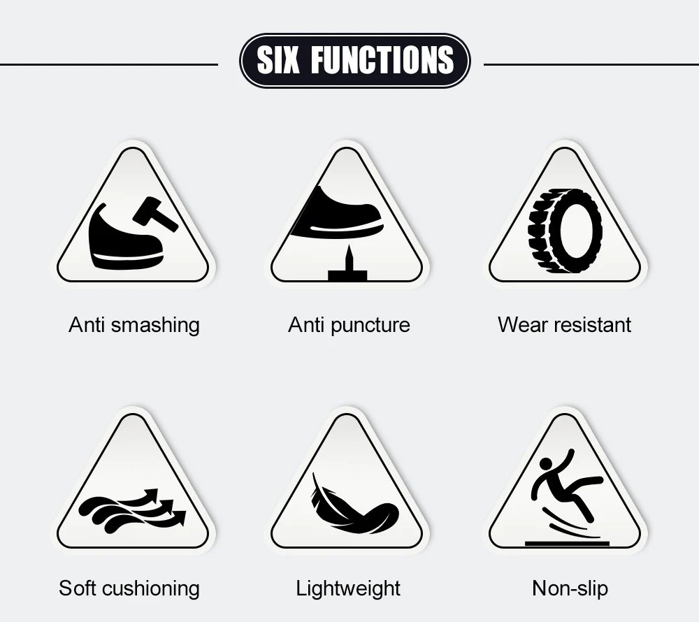 Steel Toe Safety Shoes for Men - Puncture Proof, Slip Resistant & Durable Work Boots for Construction, Outdoor Industrial Use