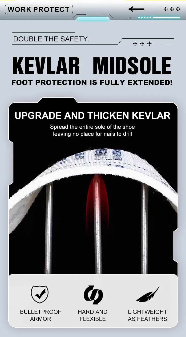 Waterproof Safety Boots Men Indestructible Steel Toe Work Boots Anti-smash Stab-resistant Safety Shoes Biker Botas Para Hombre