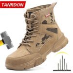 Sneakers  Indestructible Shoes Work Safety Shoes With Steel Toe Cap Puncture-Proof Male Security Protective Shoes Tactical Boots