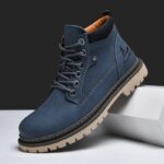 Handmade Men Boots Ankle Winter Leather Shoes Autumn Outdoor Hiking Boots Sneakers Hombres Botas High Top Footwear Anti Slip