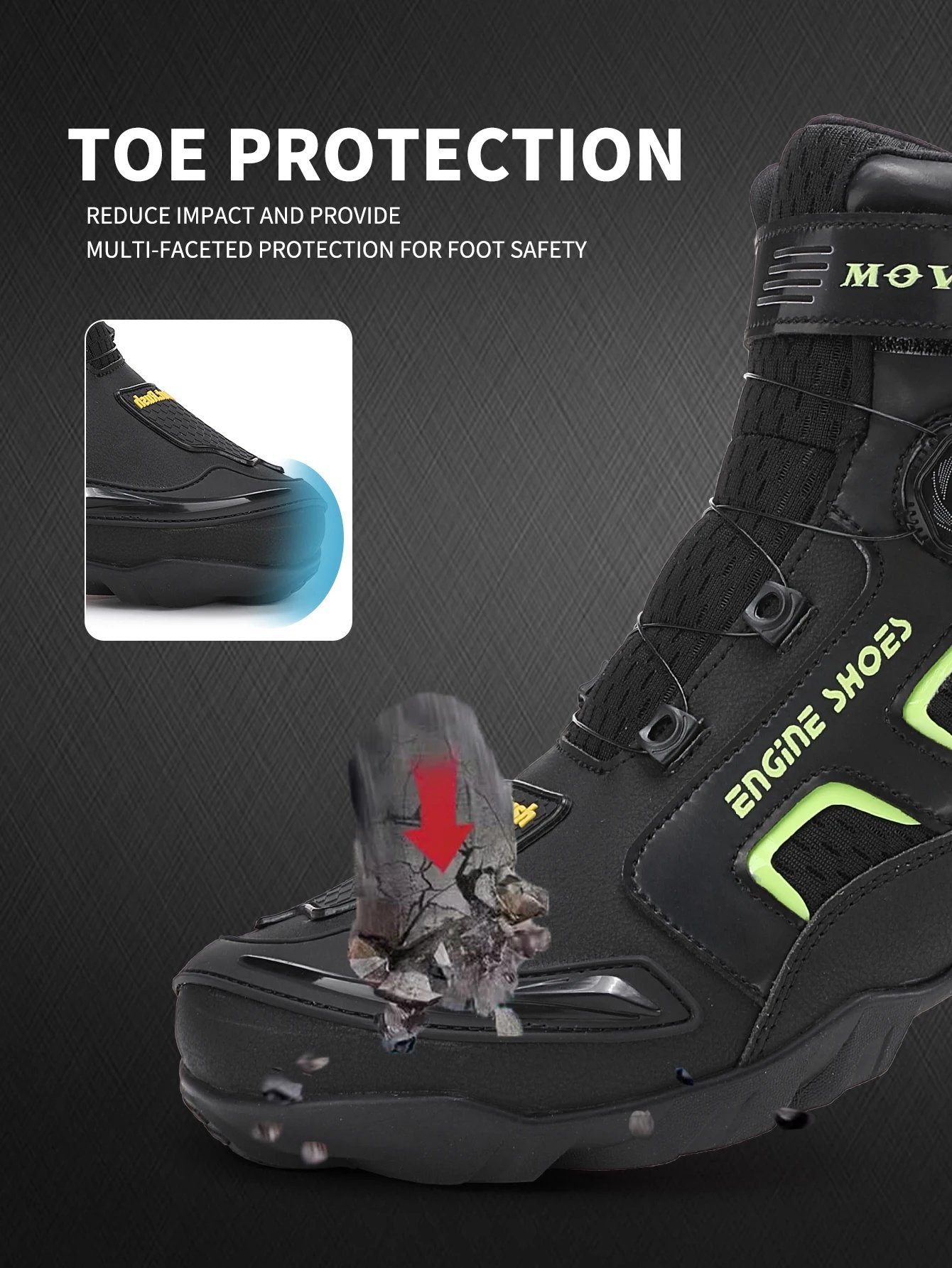 New Motorcycle Boots Men Leather Motos Breathable Anti Slip Wear-resistant Riders Boots Motorbike Racing Ankle Length Shoes