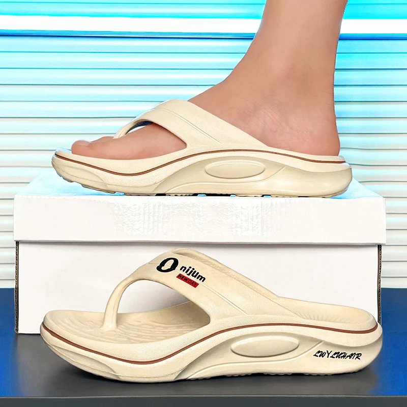 Men's Slippers Flip Flops Outdoor Indoor Comfortable Soft Slides Casual Shoes Men Beach Sandals Outdoor Men Women Home Slippers