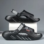 New Men's Massage Slippers Indoor Outdoor Sandals Beach Casual Shoes Comfortable Slides Men Women Home Slippers Big Size 46 47