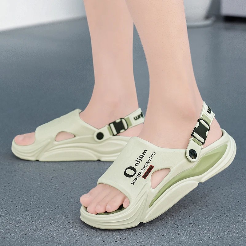 Summer Men's Massage Slippers Outdoor Sandals Beach Comfortable Indoor Slides Water Clogs Casual Shoes Men Women Home Slippers