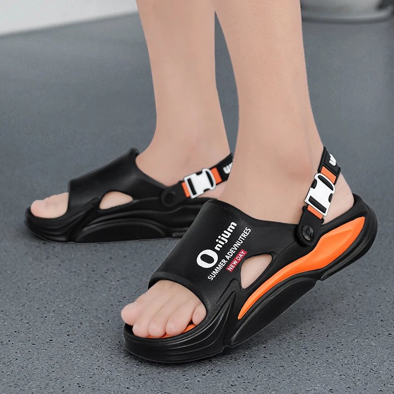 Summer Men's Massage Slippers Outdoor Sandals Beach Comfortable Indoor Slides Water Clogs Casual Shoes Men Women Home Slippers