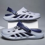 2024 New Men Outdoor Sandals Slippers Beach Comfortable Thick Soft Sole Clogs Men Casual Shoes Garden Shoes Mens Beach Sandals