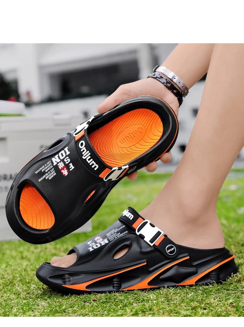 Summer Men's Outdoor Sandals Beach Slippers Comfortable Soft Clogs Men Casual Shoes Women Garden Water Shoes Men Beach Sandals