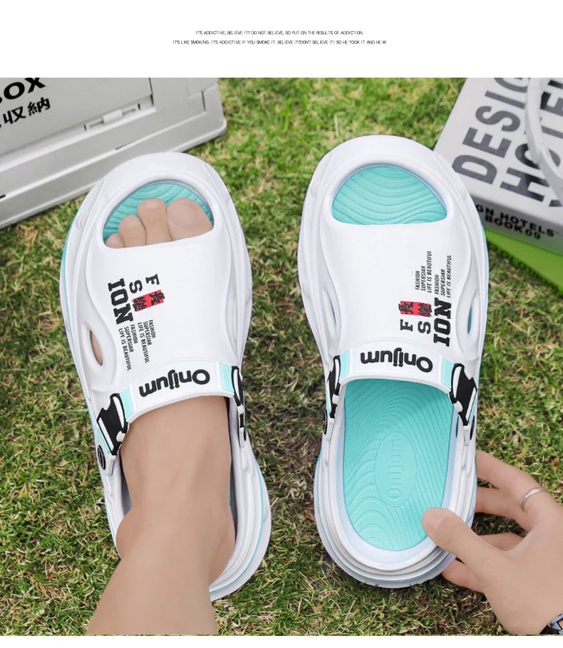 Summer Men's Outdoor Sandals Beach Slippers Comfortable Soft Clogs Men Casual Shoes Women Garden Water Shoes Men Beach Sandals