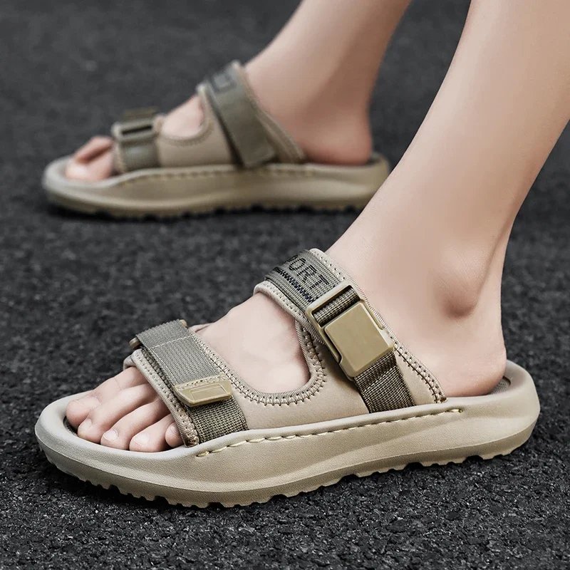 New Arrival Man Slippers Lightweight Walking Half Footwear Comfortable Men's Casual Half Drag Non-Slip Outdoor Male Cool Sandals