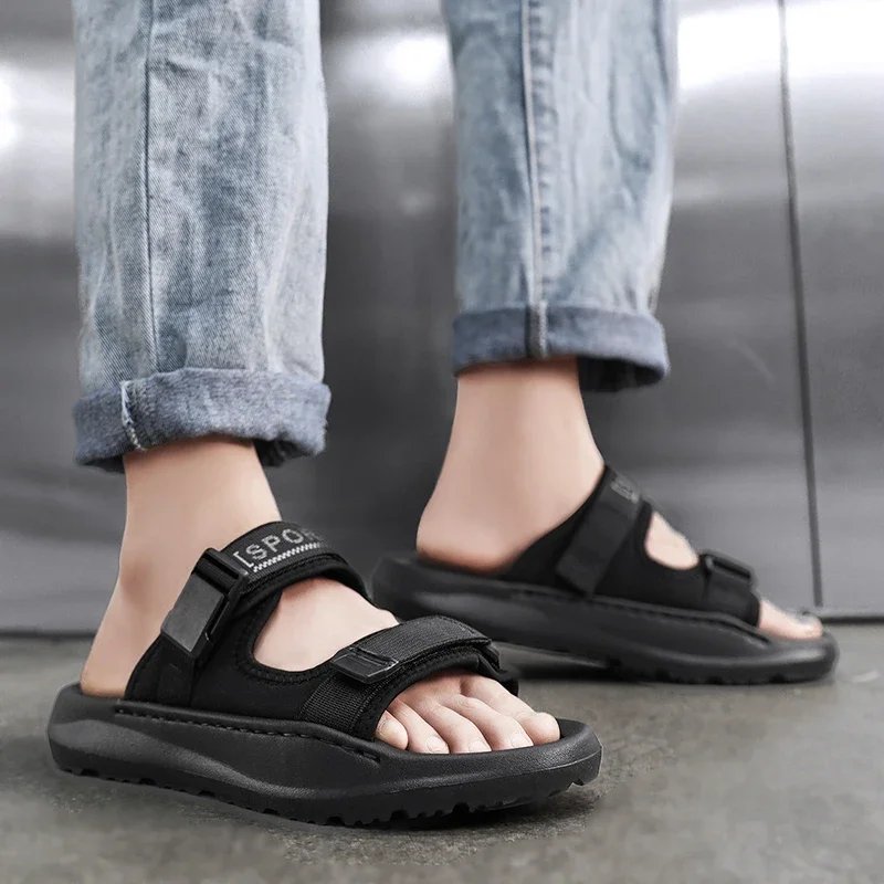 New Arrival Man Slippers Lightweight Walking Half Footwear Comfortable Men's Casual Half Drag Non-Slip Outdoor Male Cool Sandals