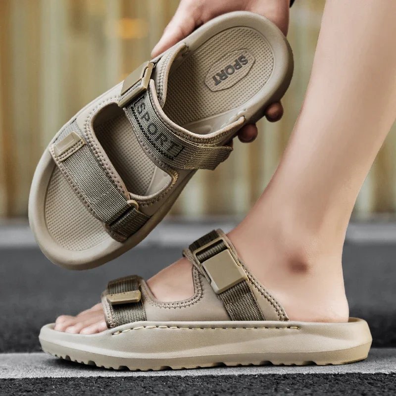 New Arrival Man Slippers Lightweight Walking Half Footwear Comfortable Men's Casual Half Drag Non-Slip Outdoor Male Cool Sandals