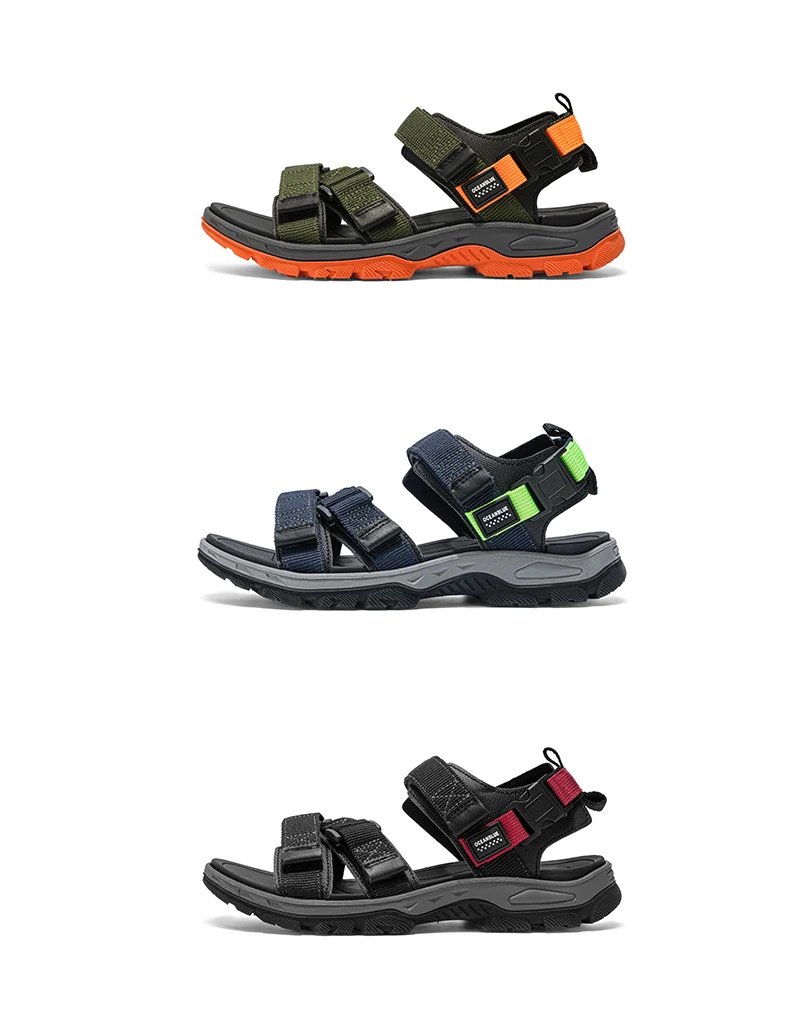 Summer Men's Sandals Trendy Casual Outdoor Sport Shoes for Holidays Beach Breathable Wear-Resistant Hiking & Walking Sandals