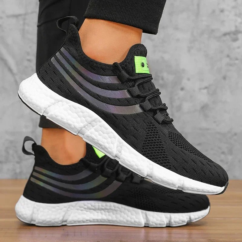 Men’s Sneakers Comfortable Breathable Platform Shoes Summer Man Running Shoes Breathable Comfortable Fashion Walking Sneakers