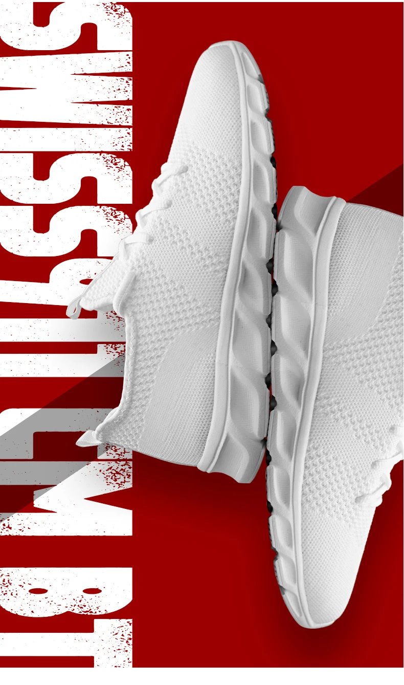 Men's casual sports shoes breathable summer light Soft sole comfort outdoor running shoes fashion student mesh plus size sneaker