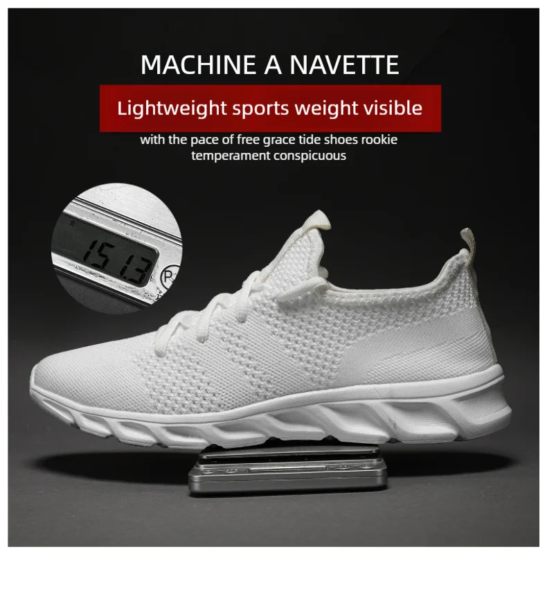 Men's casual sports shoes breathable summer light Soft sole comfort outdoor running shoes fashion student mesh plus size sneaker