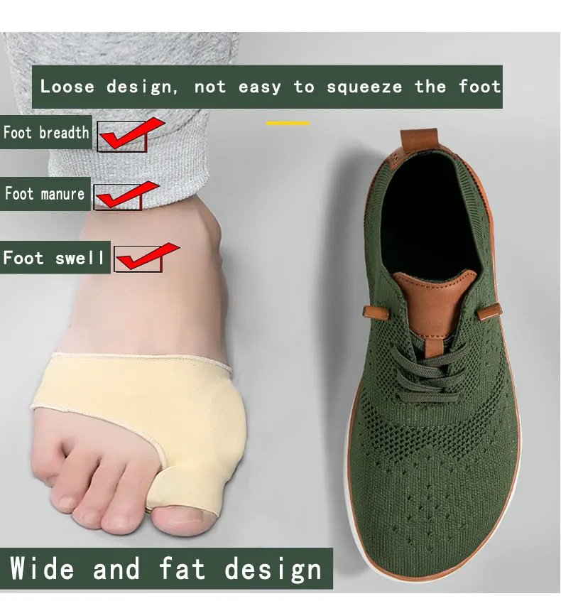 Men's wide shoes, large size casual shoes, suitable for people with fat feet wide feet, soft and light walking shoes