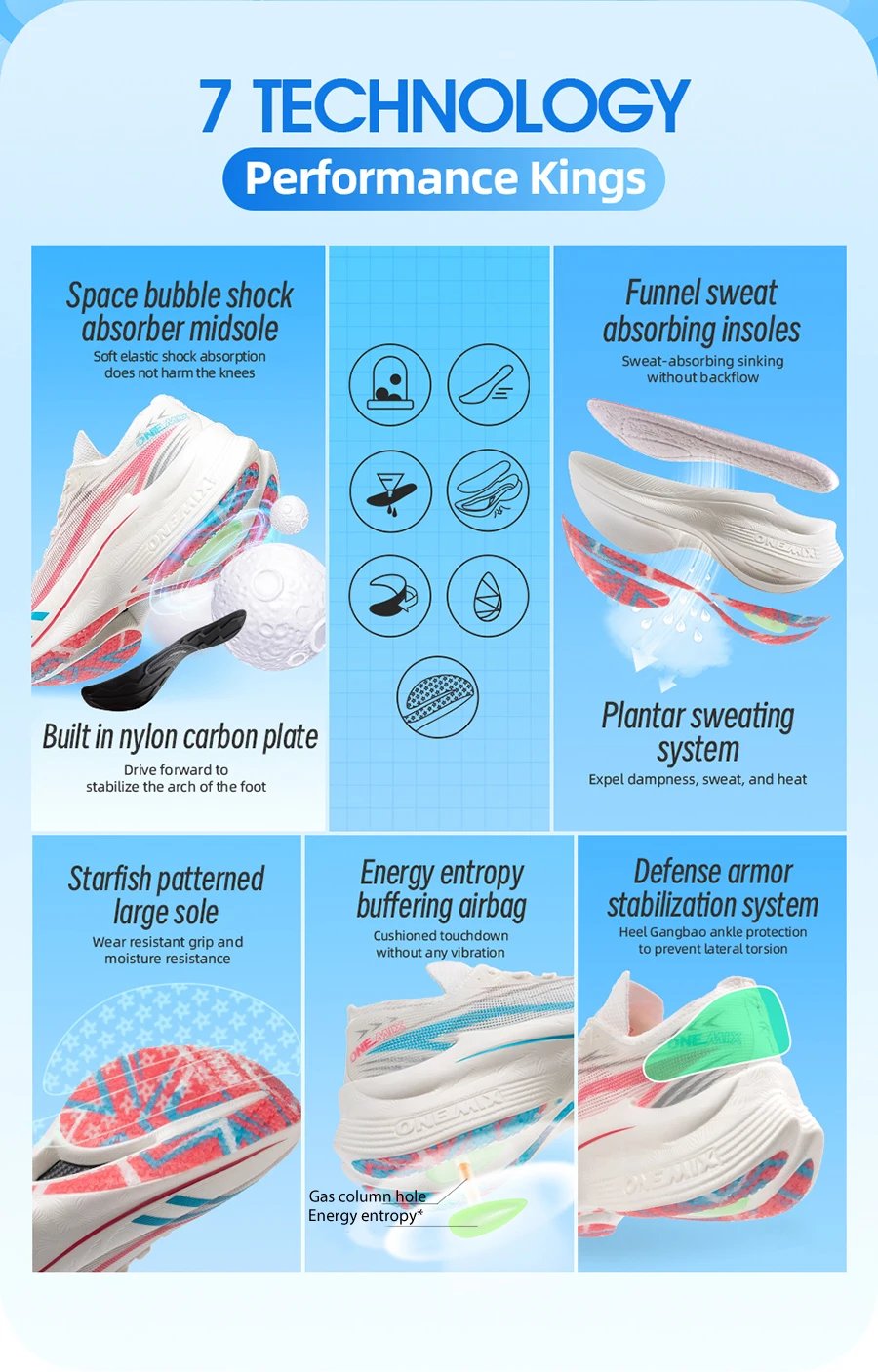 ONEMIX 2026 Tupo New Carbon Plate Marathon Running Shoe Pro Tests Stable Support For Shock-absorbing Ultralight Bounce Sneakers