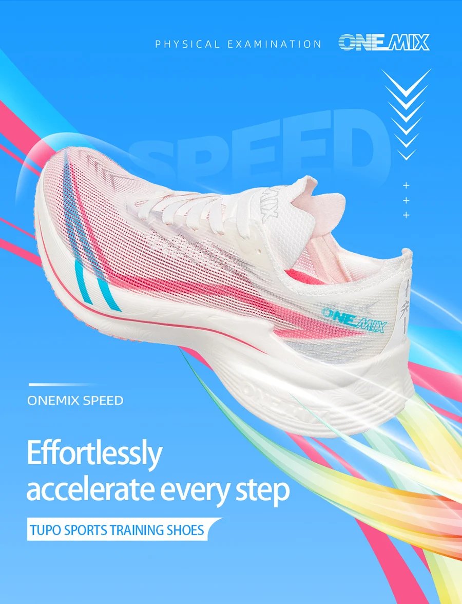ONEMIX 2026 Tupo New Carbon Plate Marathon Running Shoe Pro Tests Stable Support For Shock-absorbing Ultralight Bounce Sneakers
