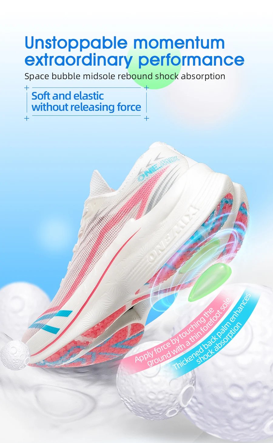 ONEMIX 2026 Tupo New Carbon Plate Marathon Running Shoe Pro Tests Stable Support For Shock-absorbing Ultralight Bounce Sneakers