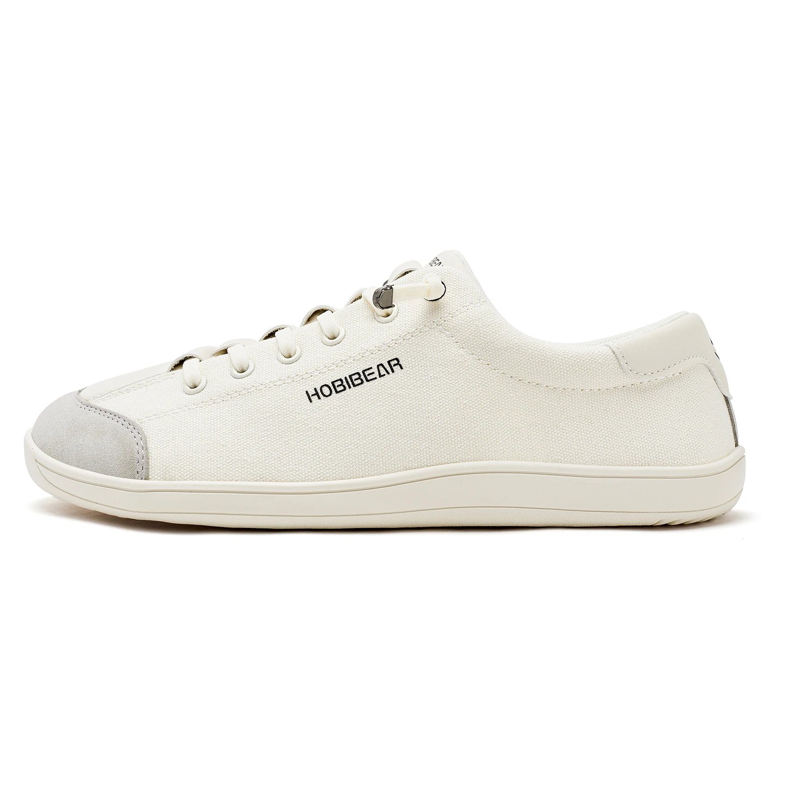 HOBIBEAR Wide Toe Barefoot Shoes for Unisex Minimalist Artificial Leather Sneakers Lightweight Adjustable Slip On Walking Shoes