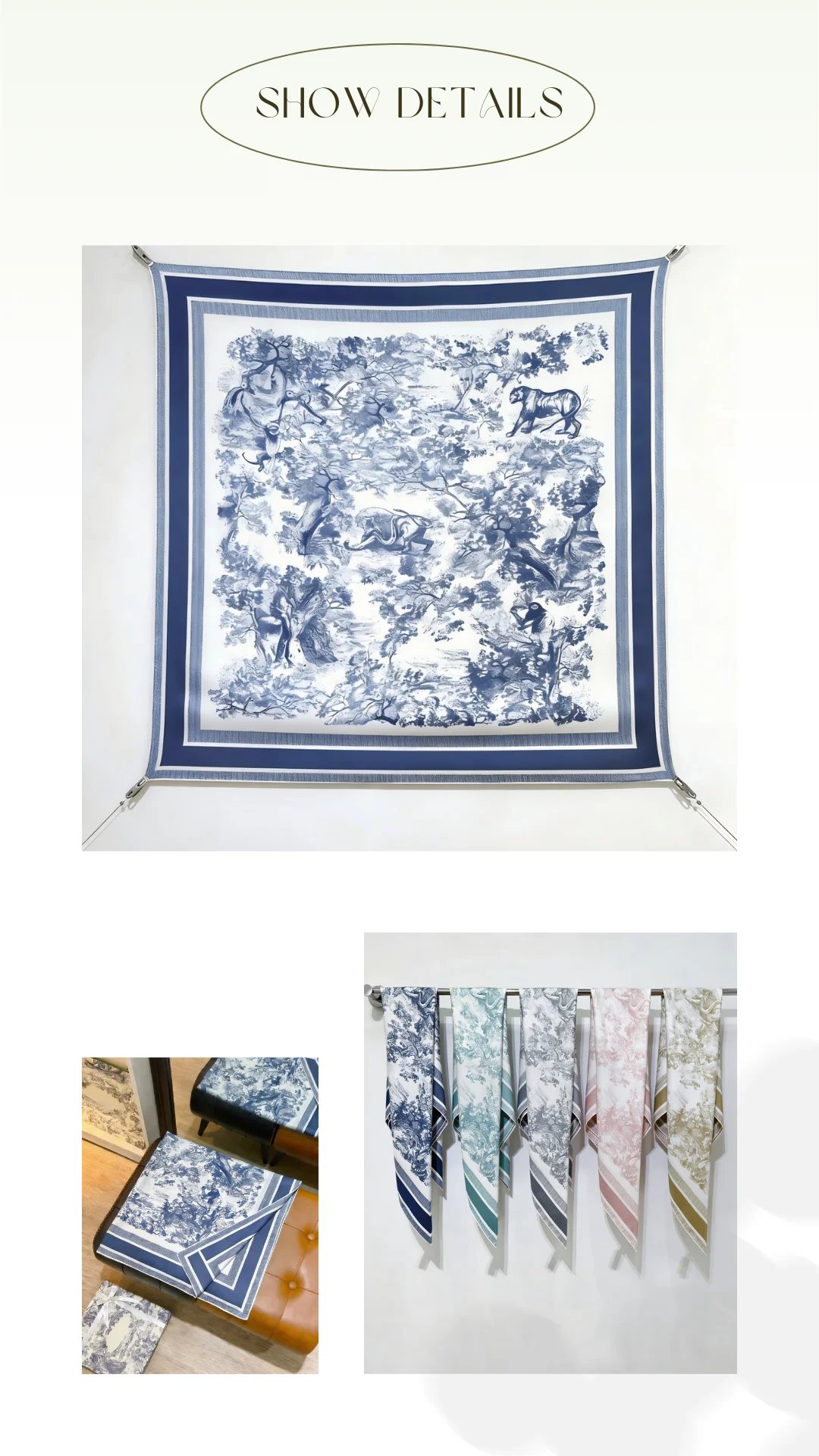 90CM × 90CM new luxury spring fashion women's scarf, high-quality girls' scarf shawl