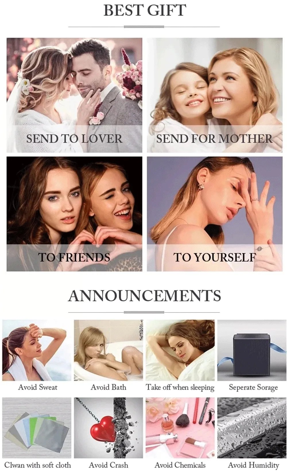 2mm Full Moissanite Diamond Tennis Necklace With Heart Cut Diamond Riviera Necklace S925 Silver Adjustable Choker for Women