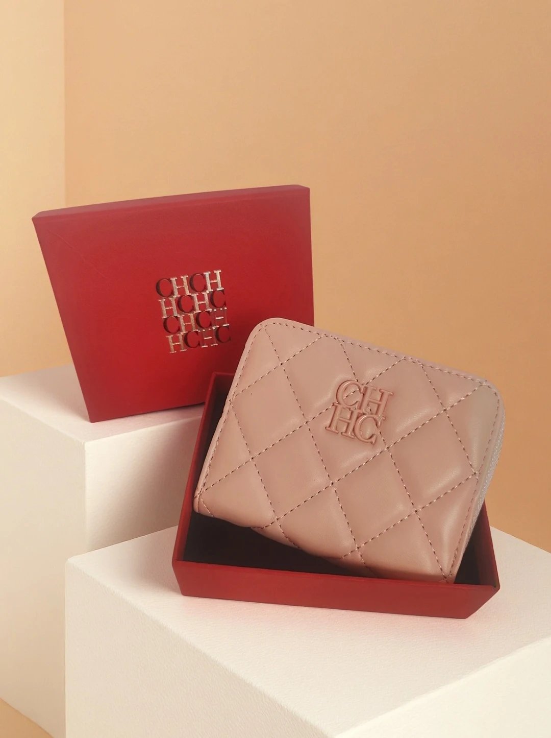 CH Exquisite Brand Logo Women's Wallet New Exquisite Luxury Short Style Solid Color Coin Women's Wallet High Quality PU Material