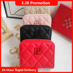 CH Exquisite Brand Logo Women's Wallet New Exquisite Luxury Short Style Solid Color Coin Women's Wallet High Quality PU Material