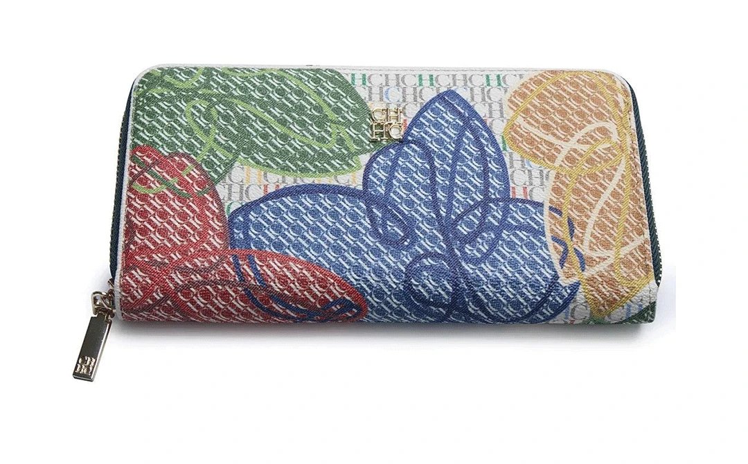 CH High Quality Luxury Women's Wallet Classic Retro Folding Print Design Fashionable Premium Zero Wallet