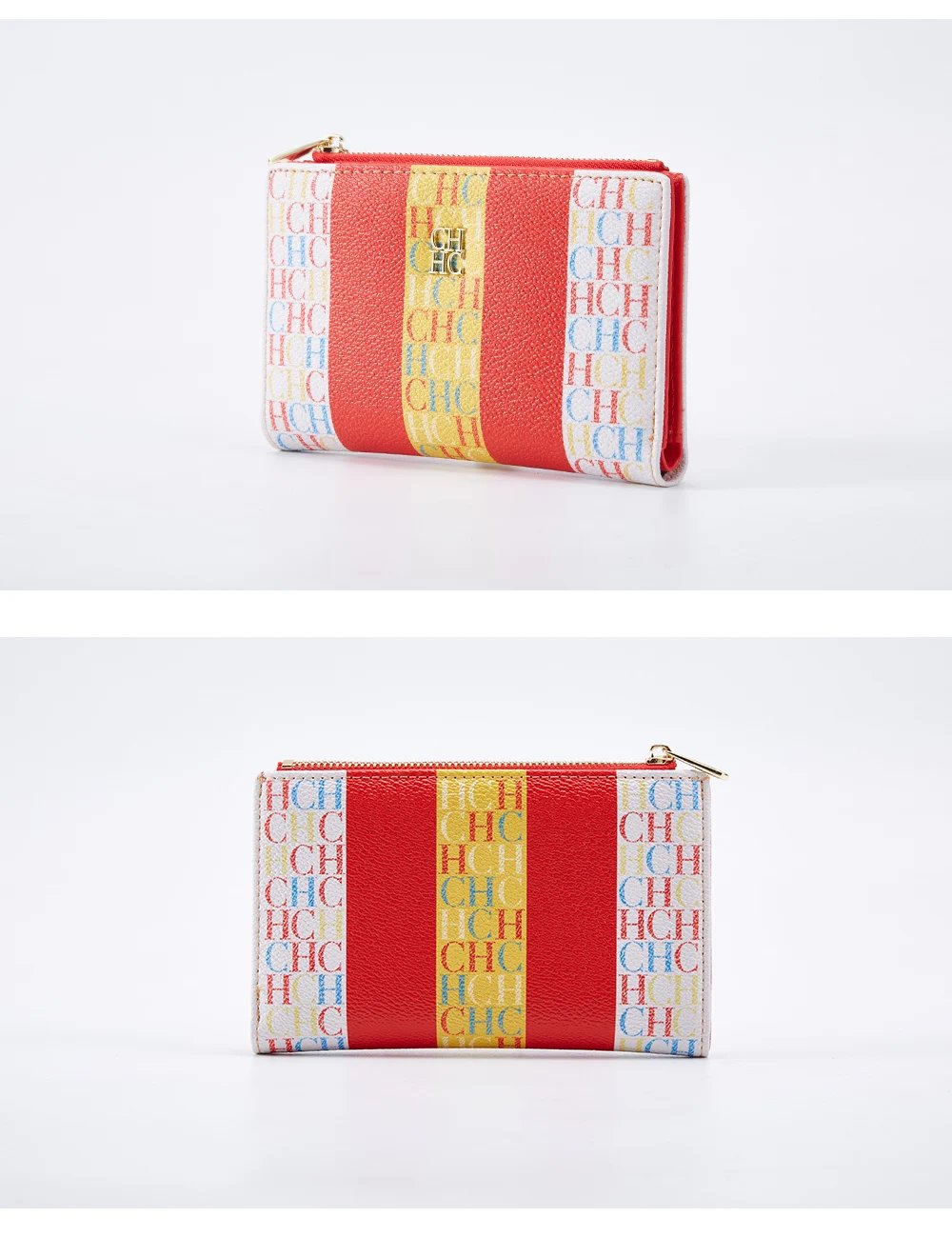 CH New Fashion Simple Card Holder Bag Luxury Brand Printed Women's Long Wallet Vintage Classic PVC Material 2025