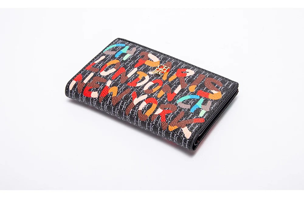 CH New Fashion Simple Card Holder Bag Luxury Brand Printed Women's Long Wallet Vintage Classic PVC Material 2025