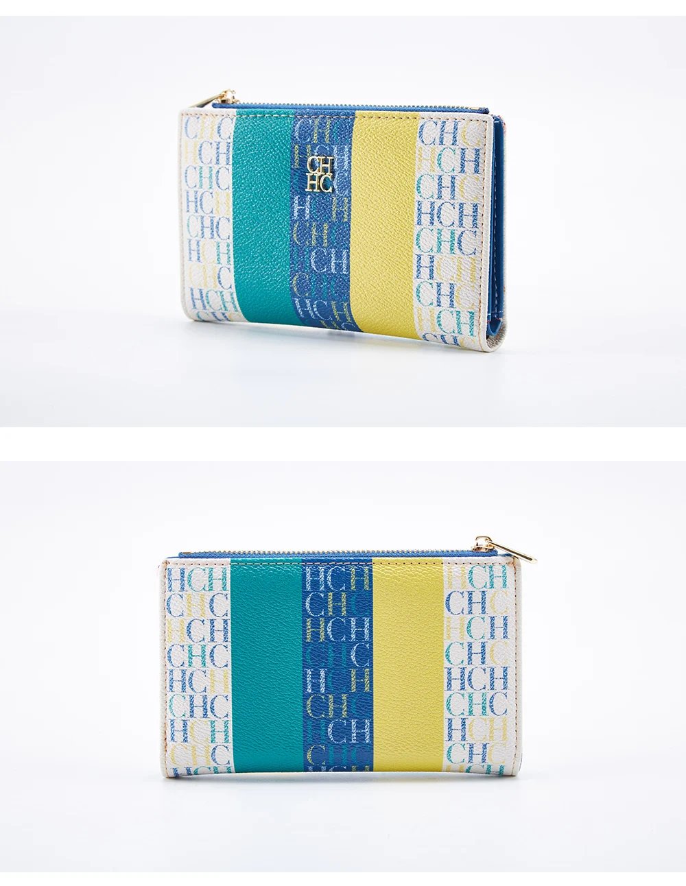 CH New Fashion Simple Card Holder Bag Luxury Brand Printed Women's Long Wallet Vintage Classic PVC Material 2025