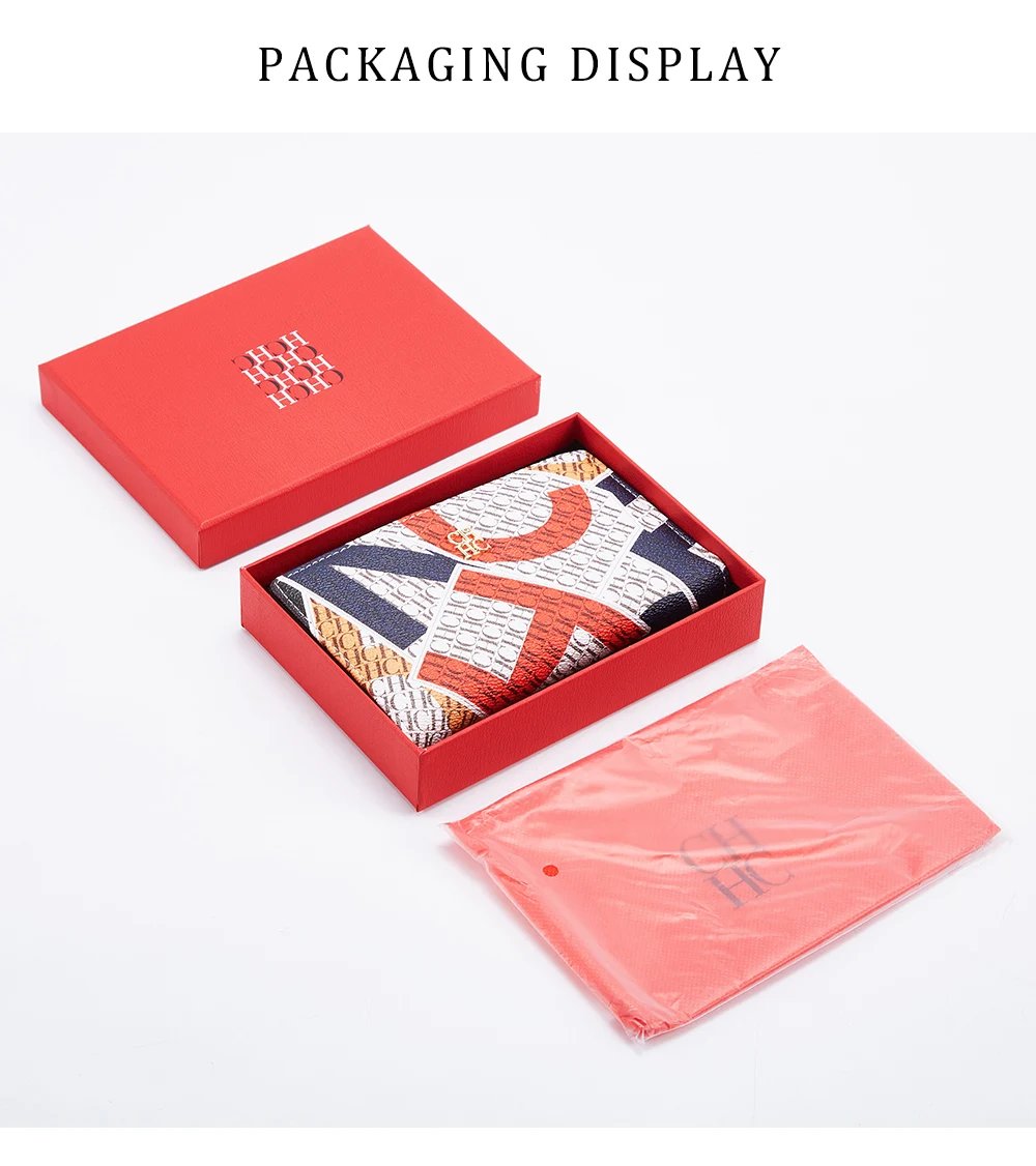 CH New Fashion Simple Card Holder Bag Luxury Brand Printed Women's Long Wallet Vintage Classic PVC Material 2025