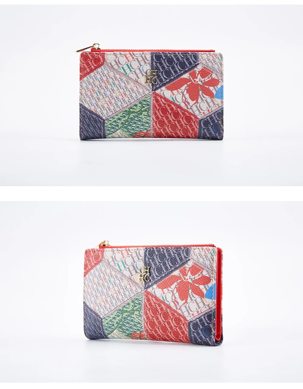 CH New Fashion Simple Card Holder Bag Luxury Brand Printed Women's Long Wallet Vintage Classic PVC Material 2025
