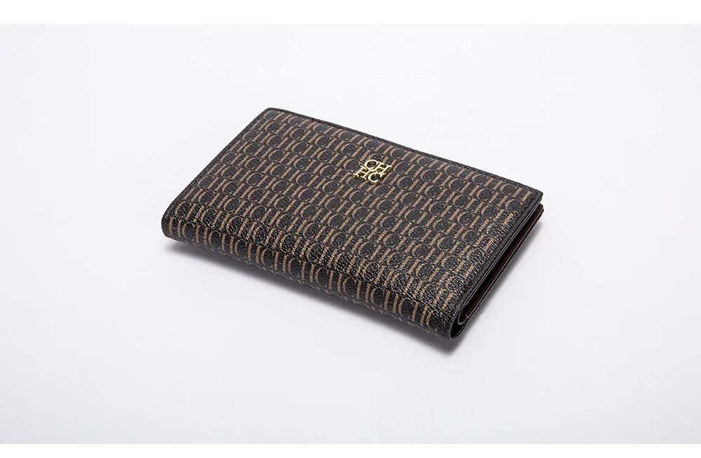 CH New Fashion Simple Card Holder Bag Luxury Brand Printed Women's Long Wallet Vintage Classic PVC Material 2025