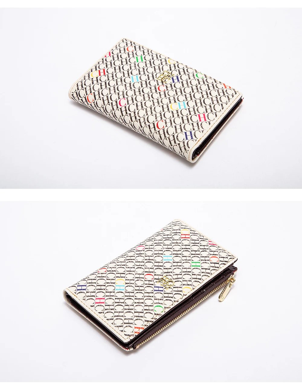 CH New Fashion Simple Card Holder Bag Luxury Brand Printed Women's Long Wallet Vintage Classic PVC Material 2025