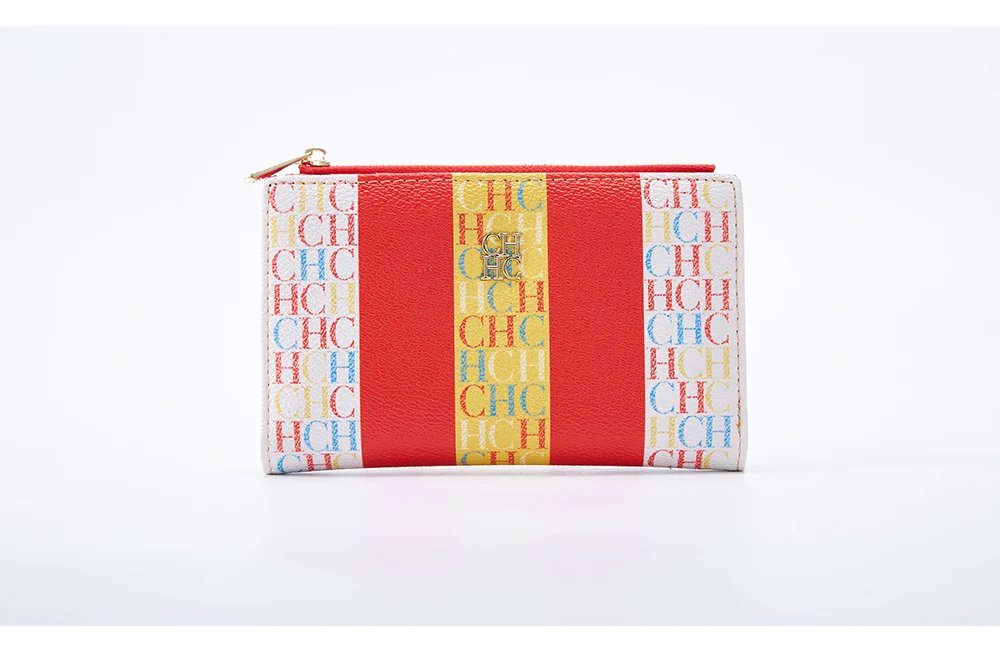 CH New Fashion Simple Card Holder Bag Luxury Brand Printed Women's Long Wallet Vintage Classic PVC Material 2025
