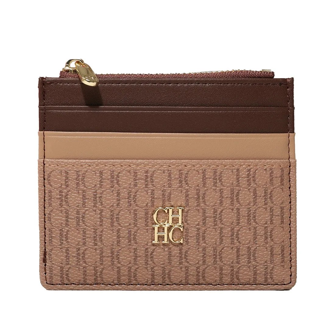 CH Portable Women's Wallet Exquisite Urine Decoration Durable and Elegant Brand Design Letter Decoration Zipper Card Bag