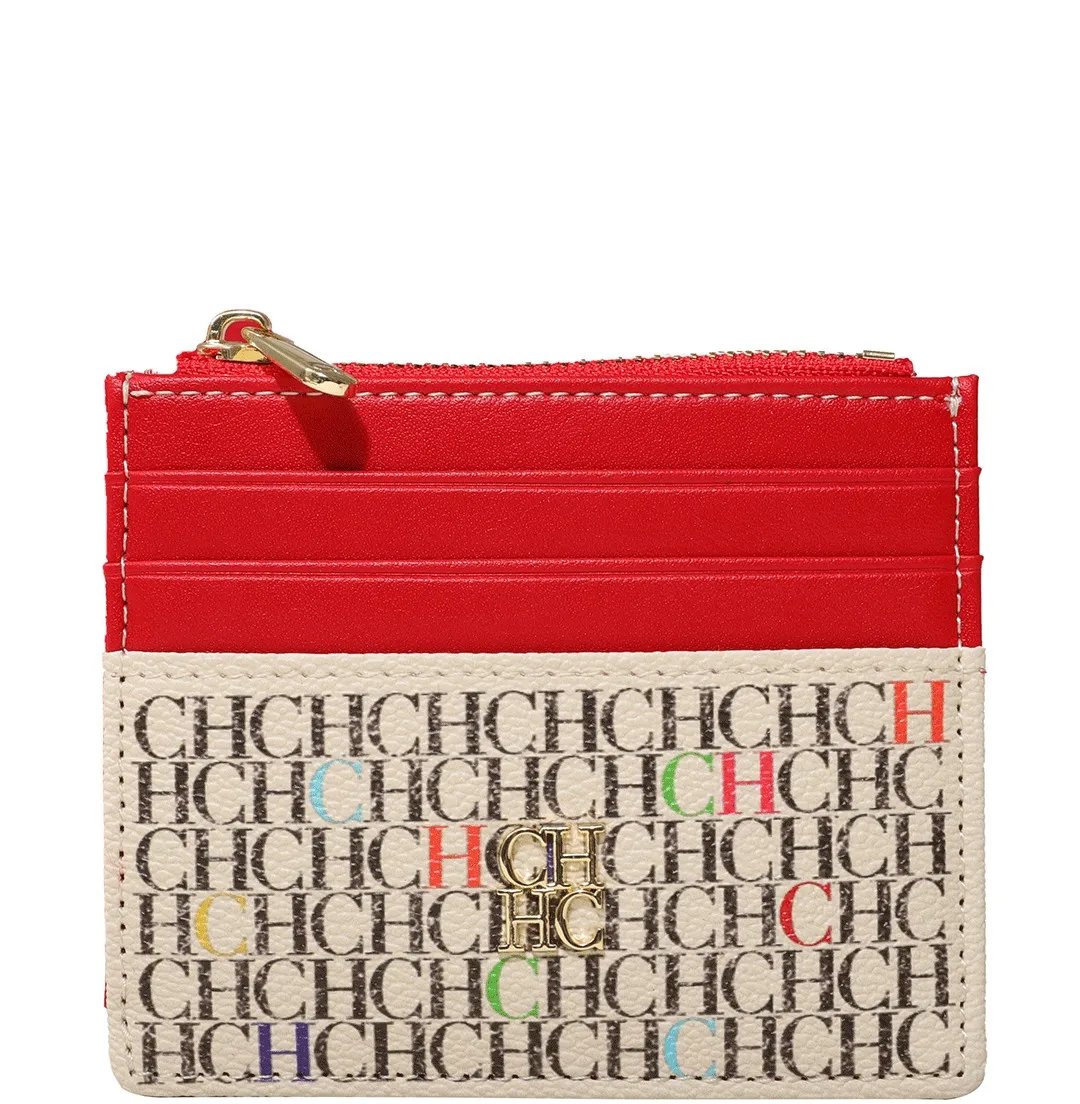 CH Portable Women's Wallet Exquisite Urine Decoration Durable and Elegant Brand Design Letter Decoration Zipper Card Bag