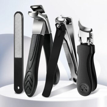 2/4Pcs/Set Nail Clippers Set Ingrown Toenail Thick Nail Clippers Set for Professional Pedicure Manicure Fingernail Tools