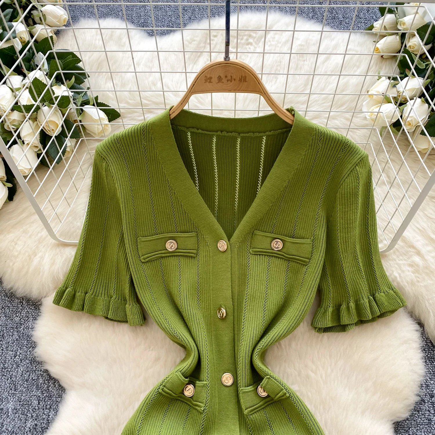 SINGREINY Summer OL Knit Dress 2025 Women V Neck Button Design Slim Mermaid Sundress Fashion Elastic Solid Bohemian Long Dress