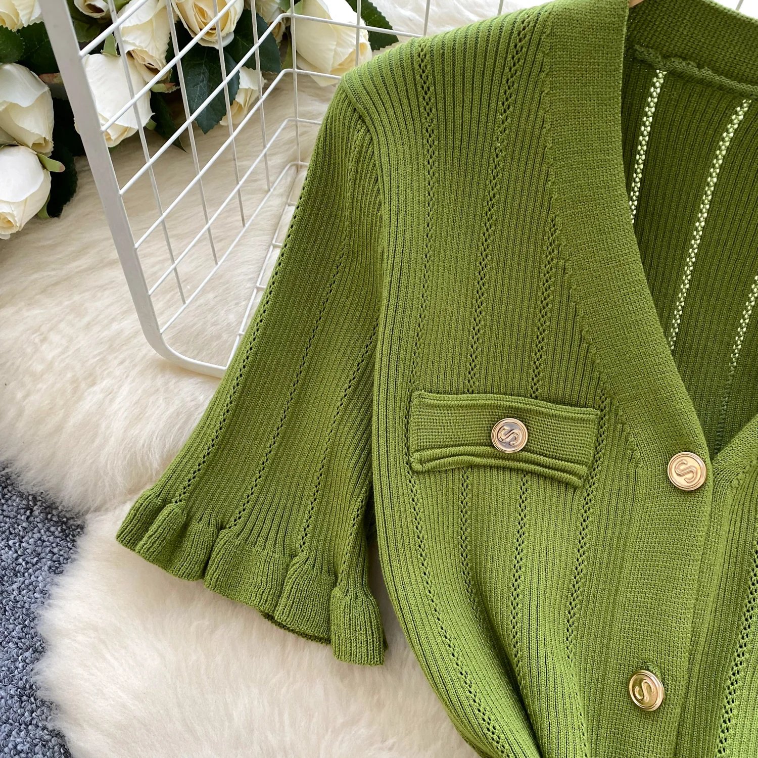 SINGREINY Summer OL Knit Dress 2025 Women V Neck Button Design Slim Mermaid Sundress Fashion Elastic Solid Bohemian Long Dress